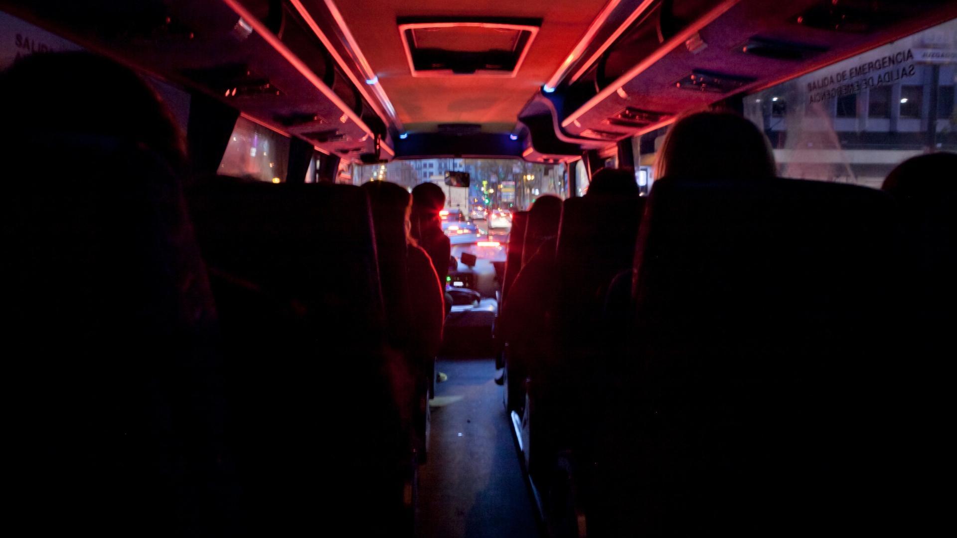 inside of party bus